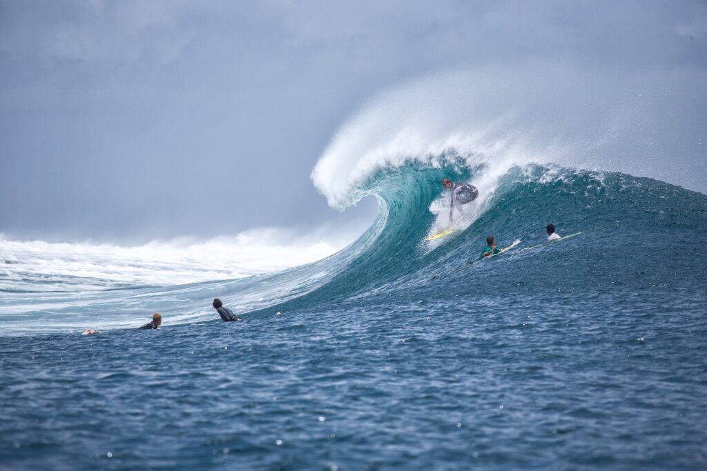 Women Surfing