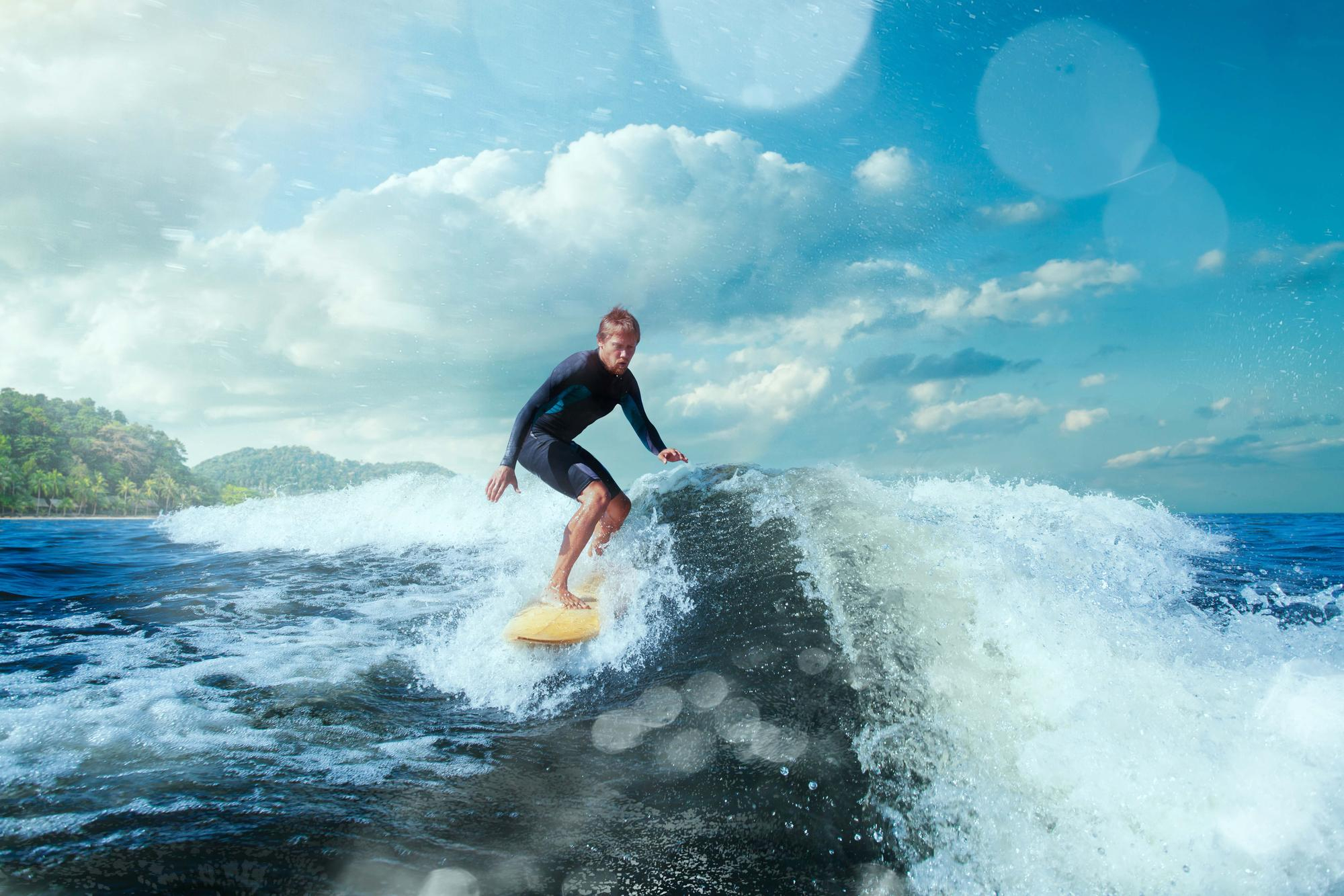 big wave surfing