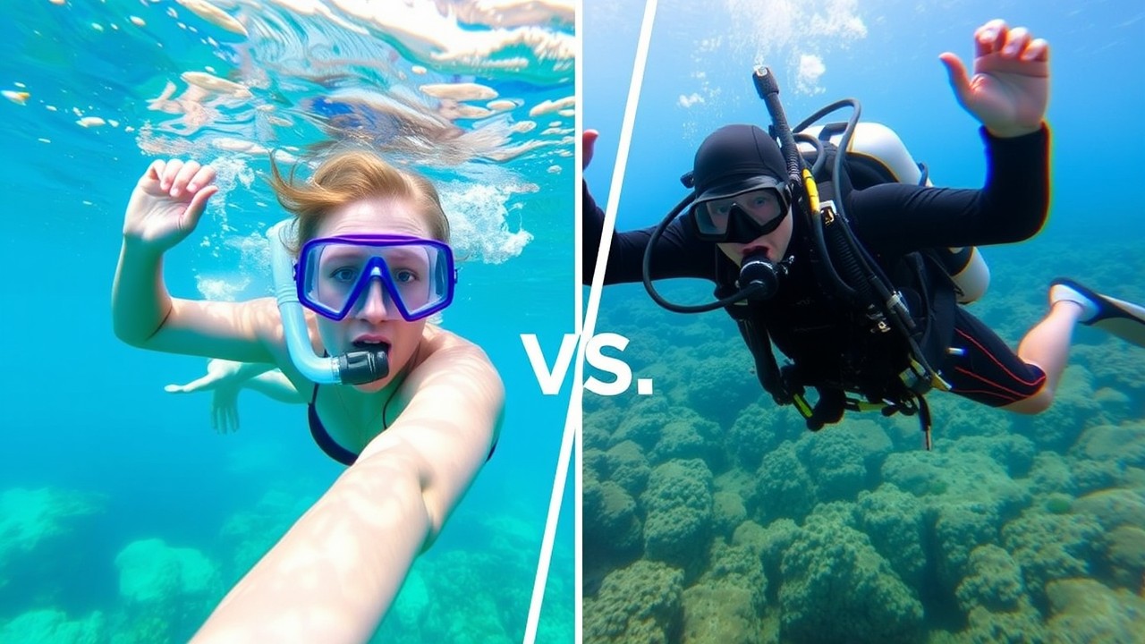 Snorkeling vs. Scuba Diving: What’s the Real Difference