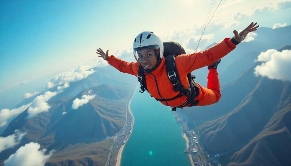 Skydiving training has costs.